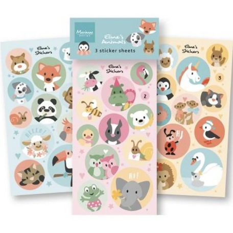 Marianne Design Matrica - Eline's Animals - Stickers (1 ív)