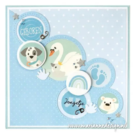 Marianne Design Matrica - Eline's Animals - Stickers (1 ív)