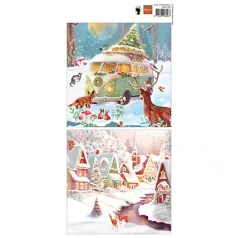   Marianne Design Kivágóív  - Cosy Christmas XL - Cutting Sheet (1 db)