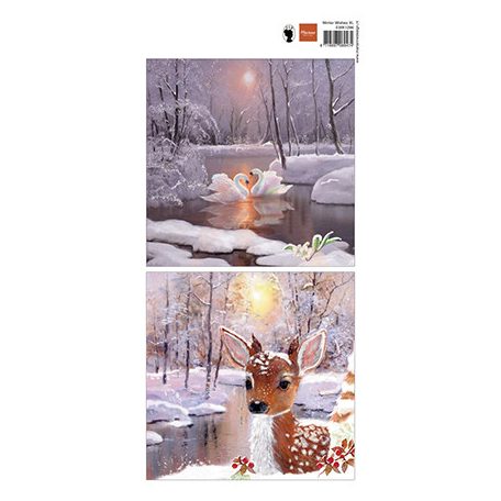 Marianne Design Kivágóív  - Winter Wishes XL - Cutting Sheet (1 db)