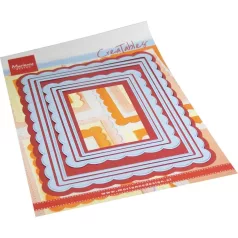   Marianne Design Vágósablon - Scalloped rectangles - Creatable (1 csomag)