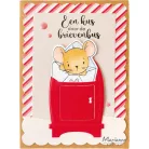 Marianne Design Vágósablon bélyegzővel - Hello Mouse - Egérke - Stamp & die kit (1 csomag)