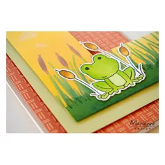   Marianne Design Vágósablon bélyegzővel - Frog - Béka - Stamp & die kit (1 csomag)