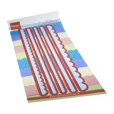 Marianne Design Vágósablon - Scalloped Borders - Creatable (1 csomag)