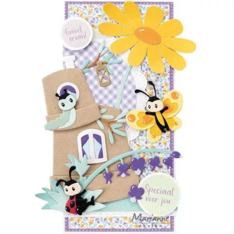 Marianne Design Vágósablon - Bleeding hearts by Marleen - Collectable (1 csomag)