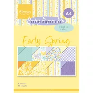   Marianne Design Papírkészlet A4 - Early Spring - Pretty Papers Bloc (16 ív)