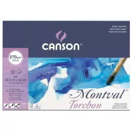   Canson Akvarellpapír tömb - A3 - 270 g - Montval Torchon Aquarelle (12 ív)