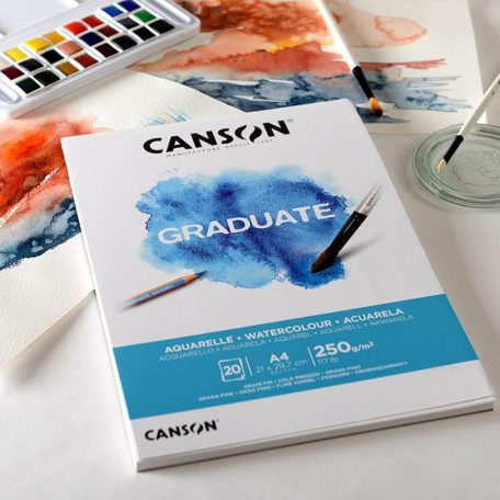 Canson Graduate Akvarellpapír tömb A4 - 250 g - Graduate Watercolour (20 ív)
