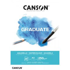   Canson Graduate Akvarellpapír  tömb A3 - 250 g - Graduate Watercolour (20 ív)