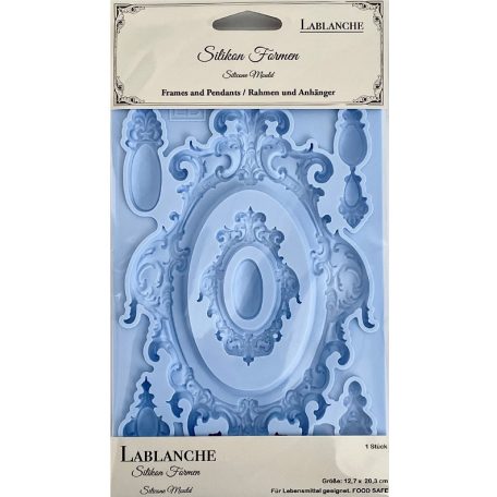 Limited Edition LaBlanche Szilikon öntőforma - Frames and Pendants -  Silicon Mould (1 db)