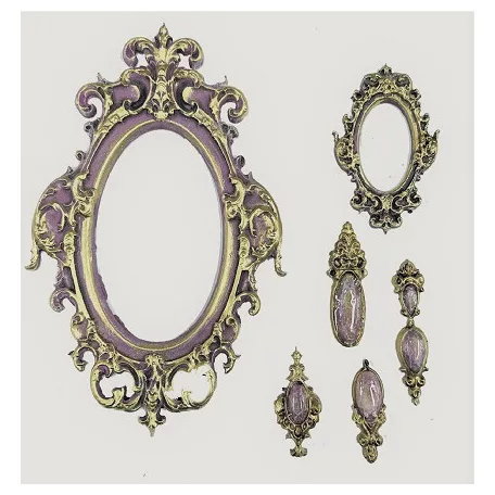 Limited Edition LaBlanche Szilikon öntőforma - Frames and Pendants -  Silicon Mould (1 db)