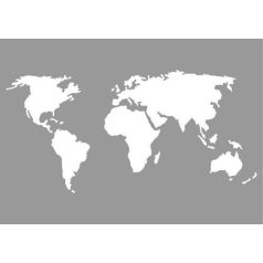 Pronty StencilA5 - World Map - Stencils (1 db)