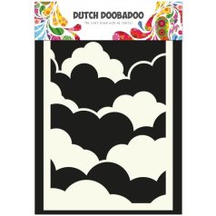 Dutch Doobadoo StencilA6 - Clouds - Dutch Mask Art (1 db)