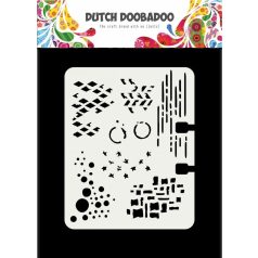   Dutch Doobadoo StencilA7 - Rollerdex Pattern - Dutch Mask Art (1 db)