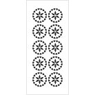 The Crafter's Workshop Stencil 4"x9"(10*22cm) - Rollerdex Pattern - Slimline stencil (1 db)