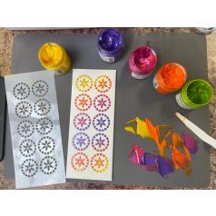   The Crafter's Workshop Stencil 4"x9"(10*22cm) - Rollerdex Pattern - Slimline stencil (1 db)