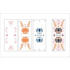 LDRS Creative Stencil  - Folk Art - Slim Line Layering Stencils (1 csomag)