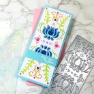 LDRS Creative Stencil  - Folk Art - Slim Line Layering Stencils (1 csomag)