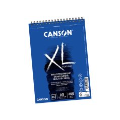   Canson XL Mixed Media spirálos papírtömb A5 - 300 g - XL Mixed Media Textured (15 ív)