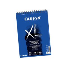   Canson XL Mixed Media spirálos papírtömb A4 - 300 g - XL Mixed Media Textured (30 ív)