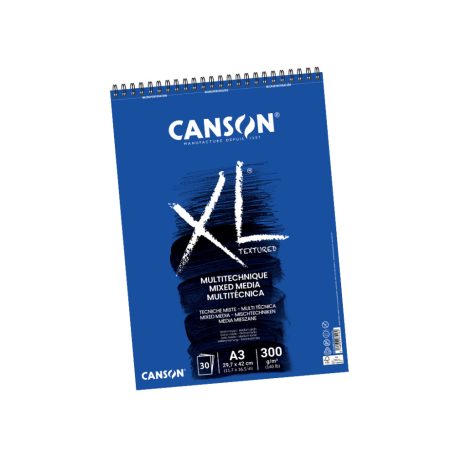 Canson XL Mixed Media spirálos papírtömb A3 - 300 g - XL Mixed Media Textured (30 ív)
