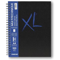   Canson XL Mixed Media spirálos vázlatfüzet A4 - 300 g - XL Mixed Media Textured Artbook (68 oldal)