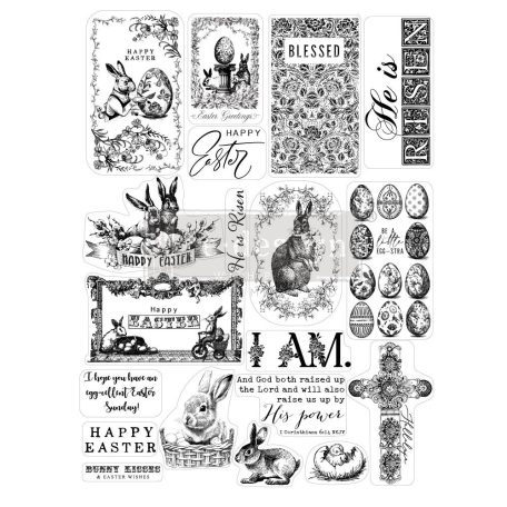 Előrendelés! Redesign with Prima Szilikonbélyegző  - Easter - Decor Stamps (1 db)