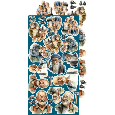 Craft O'Clock Kivágóív - Hey, Dude! - Men’s World - Extras to Cut Set (18 ív)