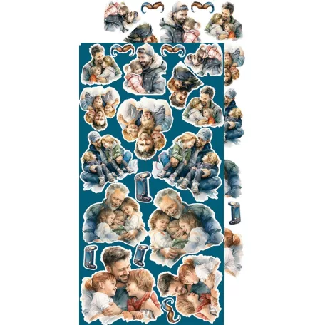 Craft O'Clock Kivágóív - Hey, Dude! - Men’s World - Extras to Cut Set (18 ív)