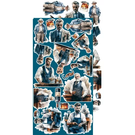 Craft O'Clock Kivágóív - Hey, Dude! - Men’s World - Extras to Cut Set (18 ív)