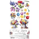 Craft O'Clock Kivágóív - Tulip Love - Flowers - Extras to Cut Set (18 ív)