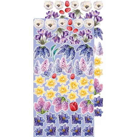 Craft O'Clock Kivágóív - Tulip Love - Flowers - Extras to Cut Set (18 ív)