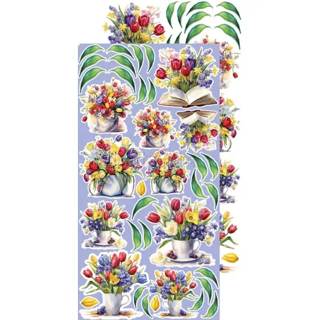 Craft O'Clock Kivágóív - Tulip Love - Flowers - Extras to Cut Set (18 ív)