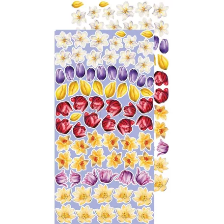 Craft O'Clock Kivágóív - Tulip Love - Mix - Extras to Cut Set (18 ív)