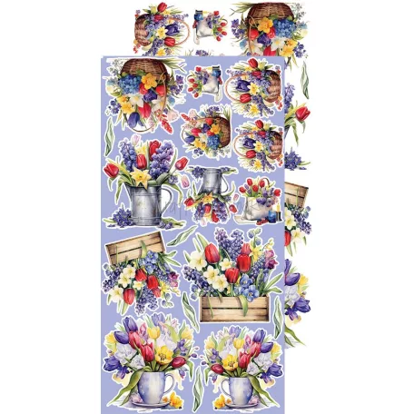 Craft O'Clock Kivágóív - Tulip Love - Mix - Extras to Cut Set (18 ív)