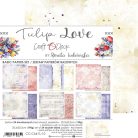 Craft O'Clock Scrapbook papírkészlet 8" (20 cm) - Tulip Love - Basic Paper Set (24 ív)