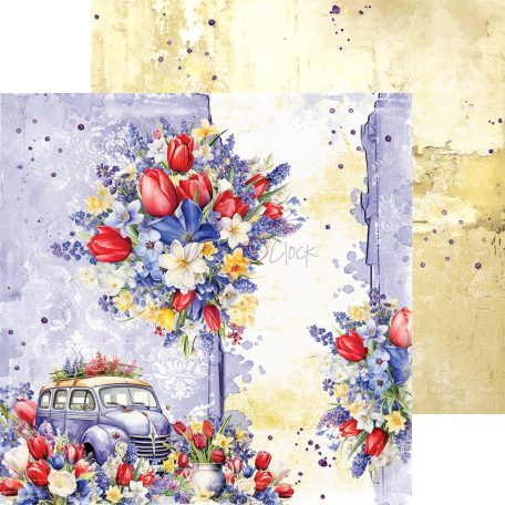 Craft O'Clock Scrapbook papírkészlet 8" (20 cm) - Tulip Love - Paper Collection Set (24 ív)