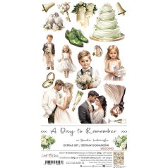   Craft O'Clock Kivágóív - A Day To Remember - Wedding elements - Extras to Cut Set (18 ív)