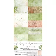   Craft O'Clock Papírkészlet 6"x15" (15cm x 30 cm) - A Day To Remember - Basic Paper Set (18 ív)
