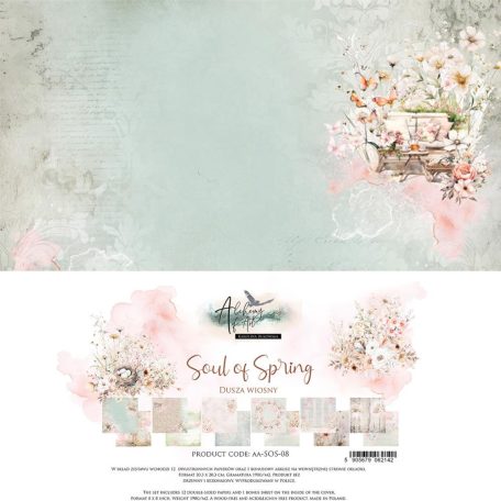 Alchemy of Art Papírkészlet 8" (20 cm) - Soul of Spring - Paper Collection Set (12 lap)