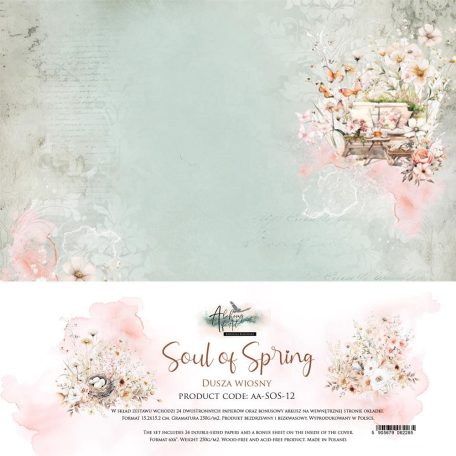 Alchemy of Art Scrapbook papírkészlet 6" (15 cm) - Soul of Spring - Paper Pad (24 lap)