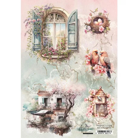 Alchemy of Art Rizspapír A4 - Soul of Spring - 4 - Rice Paper (1 ív)