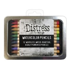   Tim Holtz Akvarell ceruzakészlet - Kit 4 - Distress Watercolor Pencils (12 db)