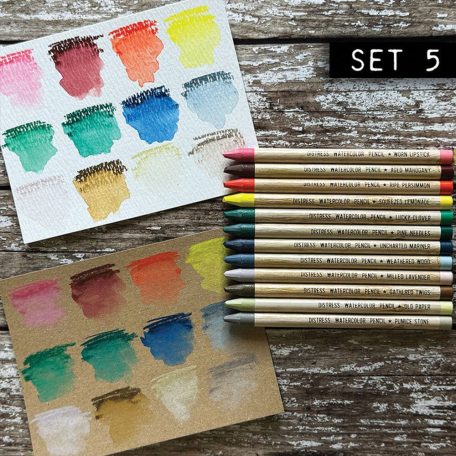 Tim Holtz Akvarell ceruzakészlet - Kit 5 - Distress Watercolor Pencils (12 db)