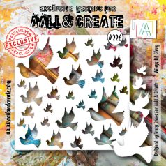 AALL & CREATE Stencil 6" (15 cm) - Wings Of Glory (1db)
