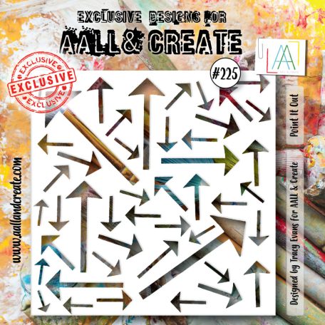 AALL & CREATE Stencil 6" (15 cm) - Point It Out (1db)