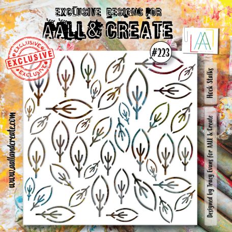 AALL & CREATE Stencil 6" (15 cm) - Hock Stalks (1db)