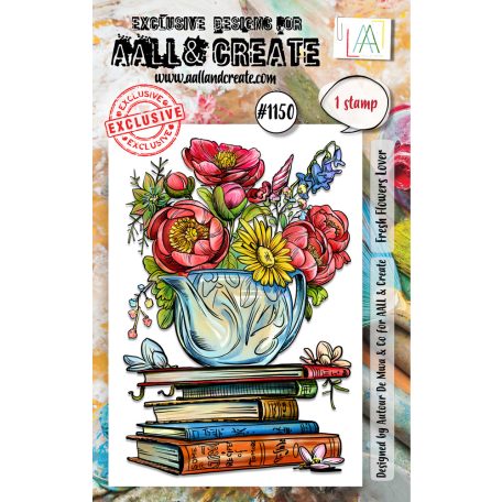 AALL & CREATE Szilikonbélyegző A7 - Fresh Flowers Lover - Stamp Set (1 db)