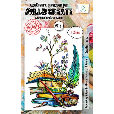 AALL & CREATE Szilikonbélyegző A7 - Sapling Tales - Stamp Set (1 db)