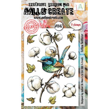 AALL & CREATE Szilikonbélyegző A6 - Cotton Twitterer - Stamp Set (1 db)